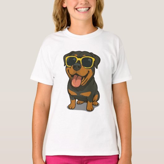 Grappig Cool Dog Kinderen T-shirt (Voorkant)