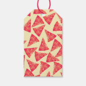 Grappig cool funky pizza patroon cadeaulabel (Voorkant)