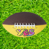 Grappig Cool Kleurrijk "JA" Vet geel Sport American Football
