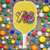 Grappig Cool Kleurrijk "JA" Vet geel Sport Pickleball Paddle