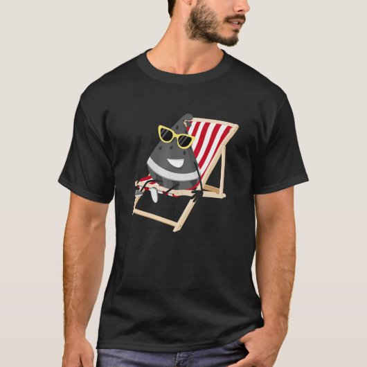 Grappig Cool Melon Zomerfruit Zonnebril op Water T-shirt (Voorkant)