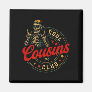 Grappig Cool Neven Club T-shirt Neef Crew Skelet Magneet