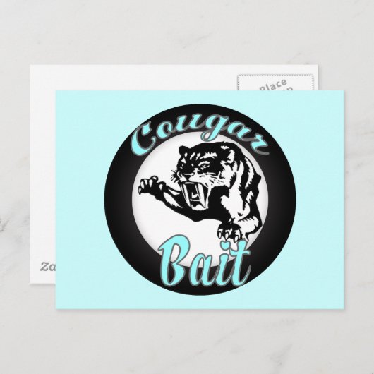Grappig Cool Retro Cougar Bait Geeky Briefkaart (Voorkant / Achterkant)