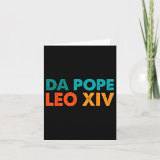 Grappig Cool Retro Da Pope T-shirt Nieuwe Paus Leo Kaart