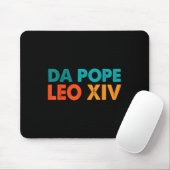 Grappig Cool Retro Da Pope T-shirt Nieuwe Paus Leo Muismat (Met muis)