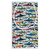 Grappig Cool Shark Print Abstract Generic Klein Cadeauzakje (Achterkant)