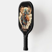 Grappig Cool Steam Punk Moose Art Pickleball Paddle (Links)