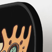 Grappig Cool Steam Punk Moose Art Pickleball Paddle (Links Detail)