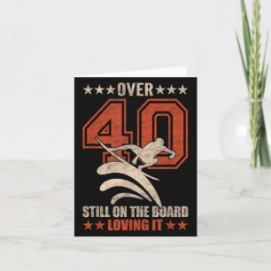 Grappig Cool Surfer Dude Surfboard 40 jaar oud Sur Kaart