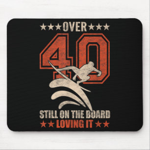 Grappig Cool Surfer Dude Surfboard 40 jaar oud Sur Muismat