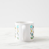 Grappig coole astronaut espresso kop (Achterkant)