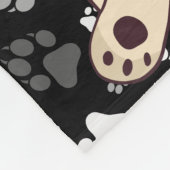 Grappig Corgi Butt  hondenpatroon Fleece Deken (Hoek)