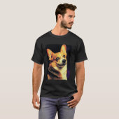 Grappig Corgi Gezicht Meme Hond T-shirt (Voorkant volledig)