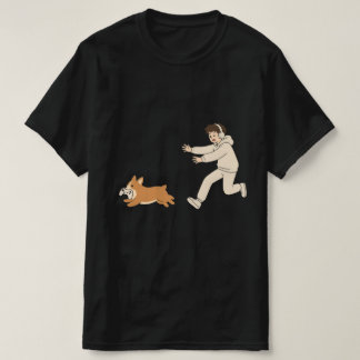 Grappig Corgi-hond die spelcontroller T-shirt acht