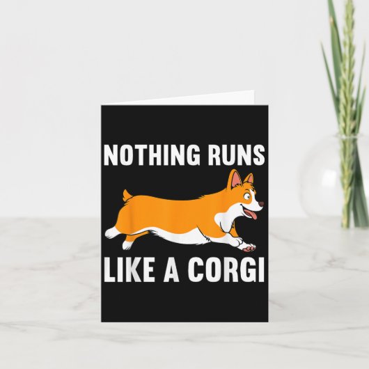 Grappig Corgi-ontwerp voor mannen vrouwen kinderen Kaart (Voorkant)