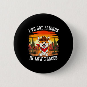 Grappig Corgi-ontwerp voor mannen vrouwen kinderen Ronde Button 5,7 Cm