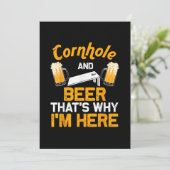 Grappig Cornhole Cadeau Voor Mannen Cornhole Spele Kaart (Staand voorkant)
