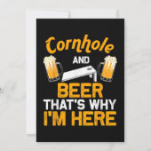 Grappig Cornhole Cadeau Voor Mannen Cornhole Spele Kaart (Achterkant)