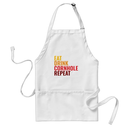 Grappig Cornhole-liefhebber Kleurverloop Cadeau Standaard Schort (Voorkant)