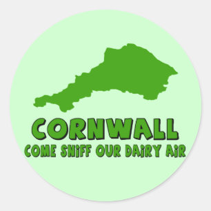 Grappig Cornwall Ronde Sticker