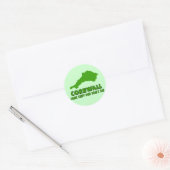 Grappig Cornwall Ronde Sticker (Envelop)
