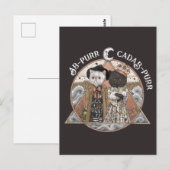 Grappig  Cottagecore Cat Witches Halloween Briefkaart (Voorkant / Achterkant)