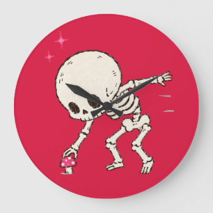 Grappig Cottagecore Skelet Foeragerend Rode Padden Grote Klok