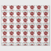 Grappig COVID-19 MERRY ChristMASK gezichtsmasker Cadeaupapier (Vlak)