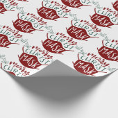 Grappig COVID-19 MERRY ChristMASK gezichtsmasker Cadeaupapier (Hoek)