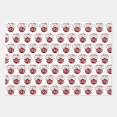 Grappig COVID-19 MERRY ChristMASK gezichtsmasker Inpakpapier Vel (Voorkant 3)