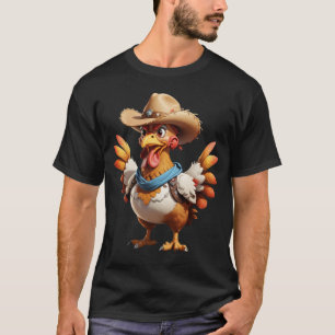 Grappig cowboy kip cowboy grafische t-shirt