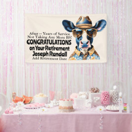 Grappig Cowboy Pensioen Feest Geen Gezeur Meer Spandoek