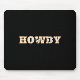 Grappig Cowboy Pet Design Retro Horseck Riding Cow Muismat