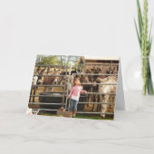 Grappig Cowgirl Vrouw GI Doctor - Western Kaart (Voorkant)