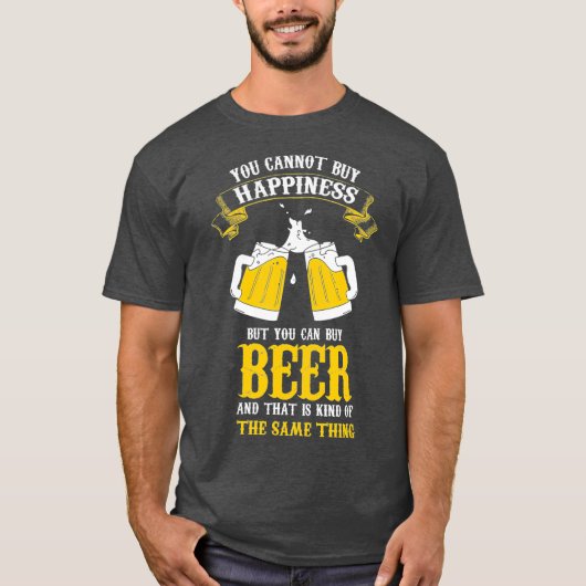 Grappig Craft bier geluk clink glazen offerte T-shirt (Voorkant)