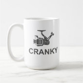 Grappig Cranky Gevist Reel Pun Mok Humor Vissers (Links)