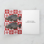 Grappig Crappie Gevist Pun Kerstmis Feestelijke Cu Feestdagen Kaart (Binnen)
