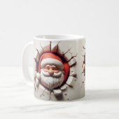 Grappig Crashing Sinterklaas Design Koffiemok (Voorkant links)
