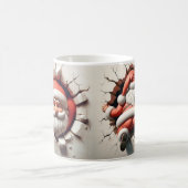 Grappig Crashing Sinterklaas Design Koffiemok (Center)