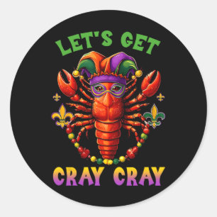 Grappig Crawfish Kostuum Kinder Peuter Boys Mannen Ronde Sticker