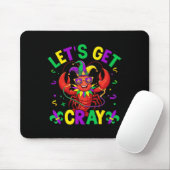 Grappig Crawfish kostuum laat Cray Mardi Gr Muismat (Met muis)