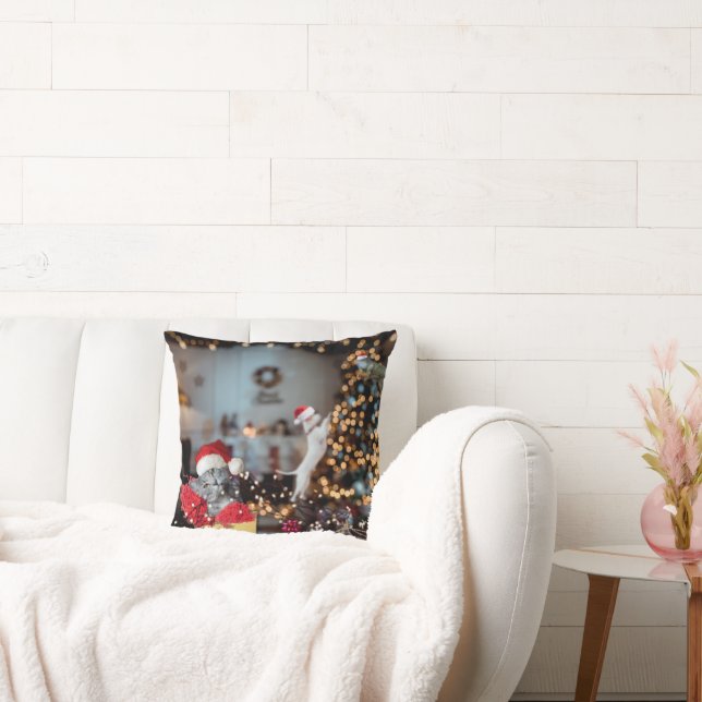 Grappig "Crazy Animal House" kerst Kussen (Bank)