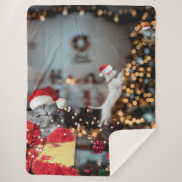 Grappig "Crazy Animal House" kerst Sherpa Deken