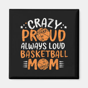 Grappig Crazy Basketball Moms Tournament Grafisch Magneet