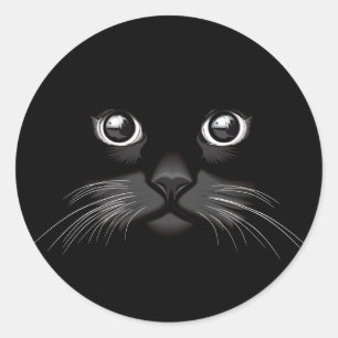 Grappig Crazy Cat Lady Kat Mama Zwart Kitten Ronde Sticker