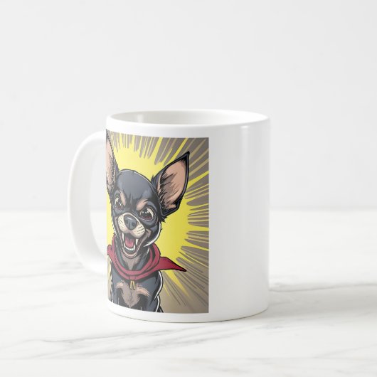 Grappig Crazy Chihuahua Quote Koffiemok (Voorkant links)