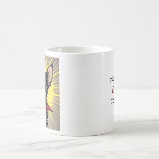 Grappig Crazy Chihuahua Quote Koffiemok (Center)