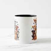 Grappig Crazy Dog Mok Koffie Liefhebbers Gift Cut (Center)