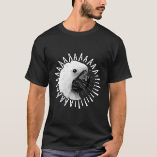 Grappig Crazy Screaming Cockatoo Hoodie Parrot Bir T-shirt