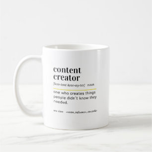 Grappig Creatief Inhoud Definitie Cadeau Koffiemok
